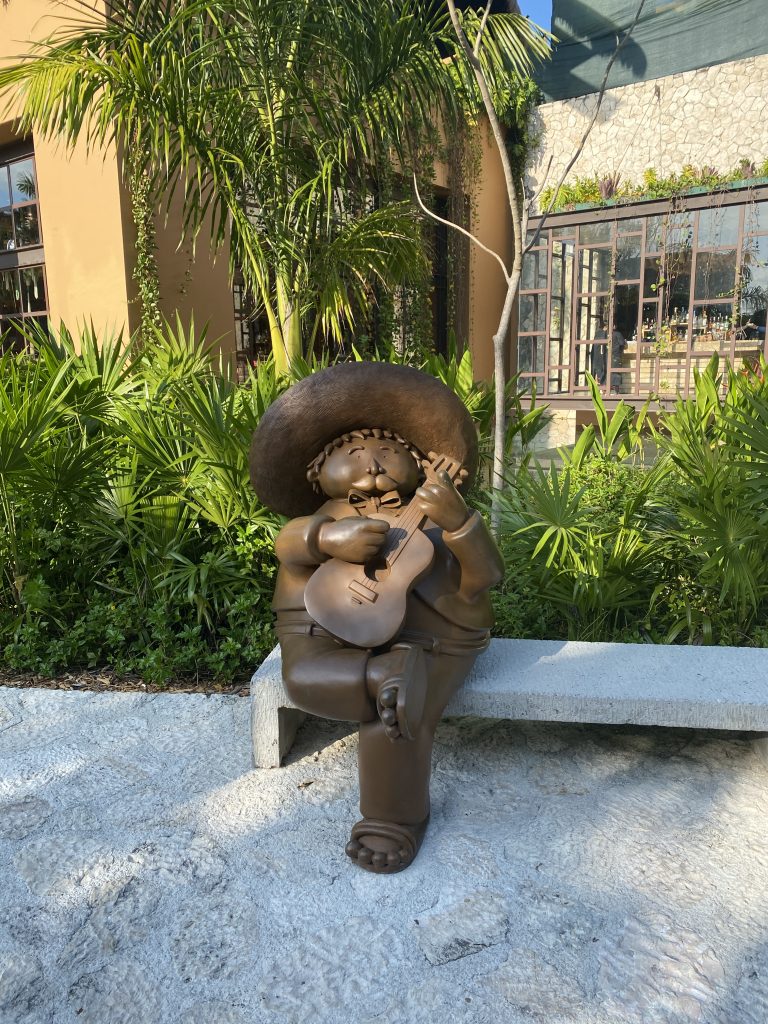 Sculpture of man